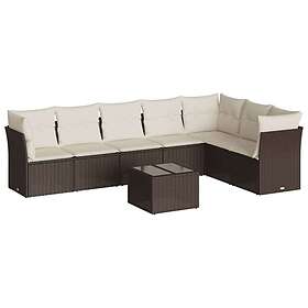 vidaXL Garden Sofa Set with Cushions 8 Pieces 3217753
