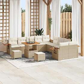 vidaXL Garden Sofa Set with Cushion 17 Pieces 3365181