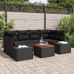 vidaXL Hage Sofasett med Pute 7 Deler 3347912