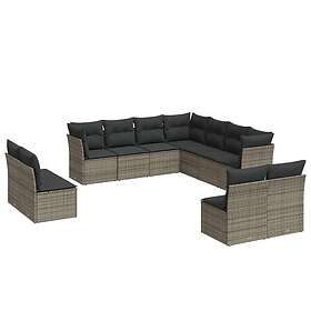 vidaXL Garden Sofa Set with Cushions 11 Pieces 3217820