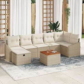 vidaXL Garden Sofa Set with Cushion 8 Pieces 3359575