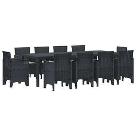 vidaXL Garden Dining Set 11 Pieces 3378594