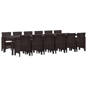 vidaXL Polt Garden Dining Set 13 Pieces 3378781