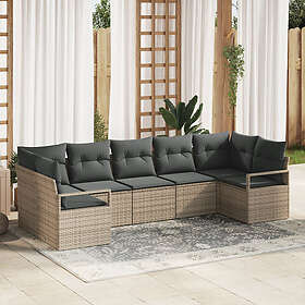 vidaXL Garden Sofa Set with Cushion 7 Pieces 3355198