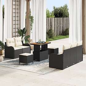 vidaXL Leone Garden Sofa Set with Cushion with Storage 8 Pieces 3364160