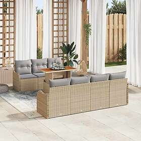 vidaXL Leone Garden Sofa Set with Storage 8 Pieces 3358156