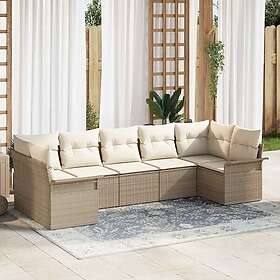 vidaXL Garden Sofa Set with Cushion 7 Pieces 3354180