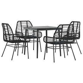 vidaXL Hage Spisesett med Puter 5 Deler 3334437