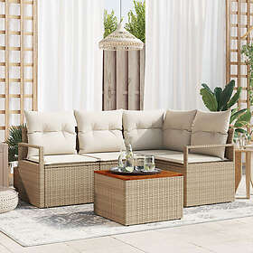 vidaXL Garden Sofa Set with Storage 5 Pieces 3356370