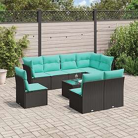 vidaXL Garden Sofa Set with Cushions 9 Pieces 3217767