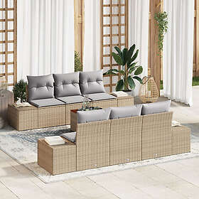 vidaXL Garden Sofa Set with Cushions 7 Pieces 3356572