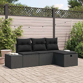 vidaXL Sofagruppe med Pute 4 Deler 3360684
