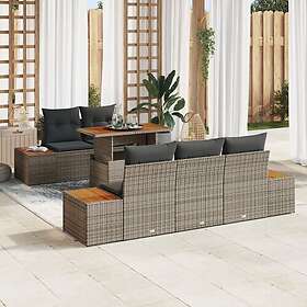vidaXL Trädgårdsoffset med Förvaring 6 Delar 3358763