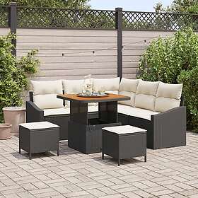 vidaXL Garden Sofa Set with Cushion 8 Pieces 3362650