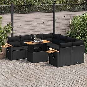 vidaXL Sofagruppe med Hynder 9 Dele 3327576