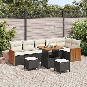 vidaXL Garden Sofa Set with Cushion 9 Pieces 3363320