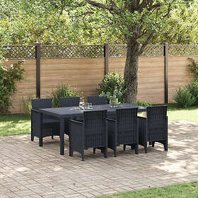 vidaXL Garden Dining Set 7 Pieces 3378712