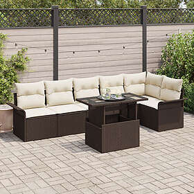 vidaXL Garden Sofa Set with Cushion 7 Pieces 3348294