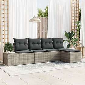 vidaXL Leone Garden Sofa Set with Cushion 5 Pieces 3355691