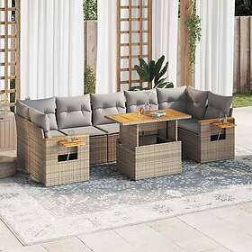 vidaXL Have Sofasæt med Hynder 8 Dele 3327573