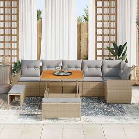 vidaXL Garden Sofa Set with Cushion 9 Pieces 3363837