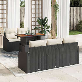 vidaXL Hage Sofasett med Oppbevaring 6 Deler 3358511