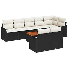vidaXL Garden Sofa Set with Cushion 9 Pieces 3347467