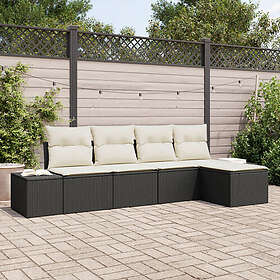 vidaXL Hage Sofasett med Pute 5 Deler 3355686