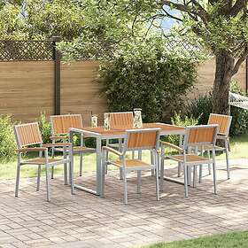 vidaXL Garden Dining Set 7 Pieces 3284368