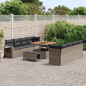 vidaXL Garden Sofa Set with Cushion 11 Pieces 3363678