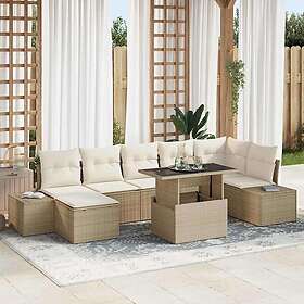 vidaXL Leone Garden Sofa Set with Storage 8 Pieces 3357964