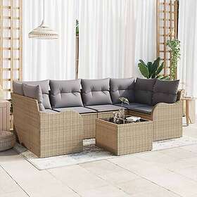 vidaXL Garden Sofa Set with Cushion with Storage 7 Pieces 3354269