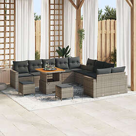 vidaXL Garden Sofa Set Height-Adjustable 13 Pieces 3361673