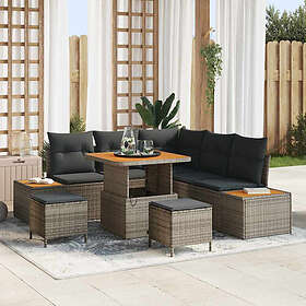 vidaXL Garden Sofa Set with Cushion 8 Pieces 3364863