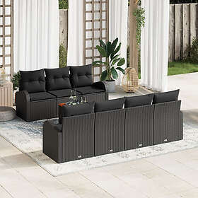 vidaXL Hage Sofasett med Oppbevaring 8 Deler 3356210