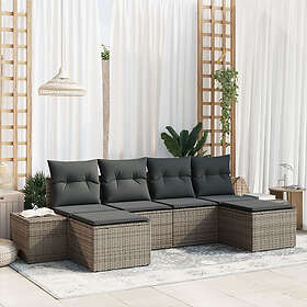 vidaXL Garden Sofa Set with Cushion 6 Pieces 3347169