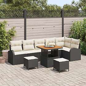 vidaXL Garden Sofa Set with Cushion 9 Pieces 3362410