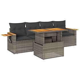 vidaXL Ensemble Canapé de Jardin avec Coussins 5 Pièces 3327546