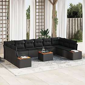 vidaXL Garden Sofa Set with Cushion 11 Pieces 3348179