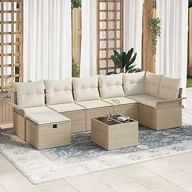 vidaXL Garden Sofa Set with Cushion 8 Pieces 3360242