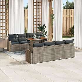 vidaXL Garden Sofa Set with Cushion 7 Pieces 3349558