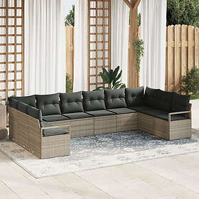 vidaXL Garden Sofa Set with Cushion 10 Pieces 3355231