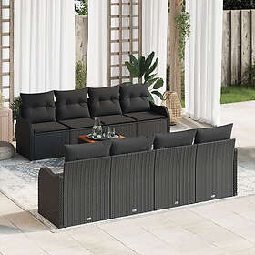 vidaXL Garden Sofa Set with Cushion 9 Pieces 3347429