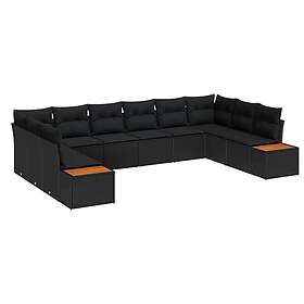 vidaXL Garden Sofa Set with Cushion 10 Pieces 3348174
