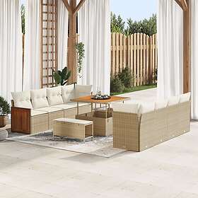 vidaXL Garden Sofa Set with Cushion 11 Pieces 3363286