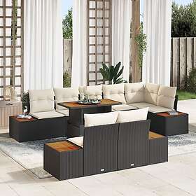 vidaXL Ensemble de Salle à Manger de Jardin avec Coussin 9 Pièces 3350079