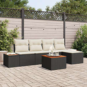 vidaXL Hage Sofasett med Pute 6 Deler 3348068