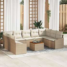 vidaXL Garden Sofa Set with Storage 10 Pieces 3356545