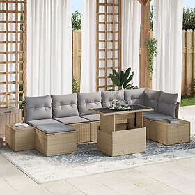 vidaXL Garden Sofa Set with Cushions 8 Pieces 3349226