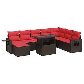 vidaXL Ensemble Canapé de Jardin avec Coussins 9 Pièces 3326535